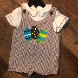 12m Boys n Berries reversible 2 pc shortall